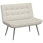 Panca Crema 110x74x84 cm in Velluto