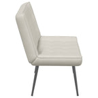 Panca Crema 110x74x84 cm in Velluto