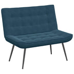 Panca Blu 110x74x84 cm in Velluto