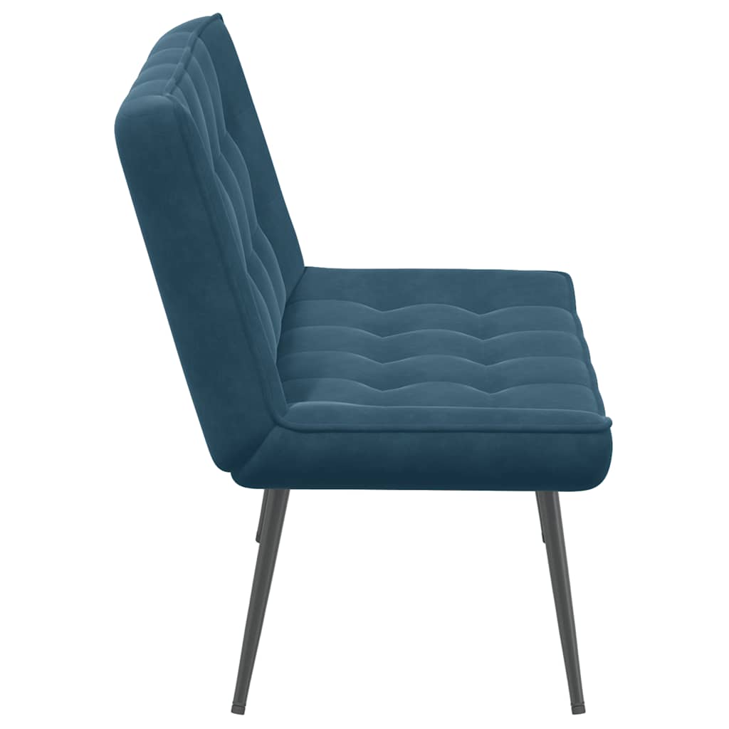 Panca Blu 110x74x84 cm in Velluto