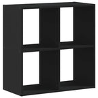 Libreria Nera 68,5x32x68,5 cm in Legno Multistrato