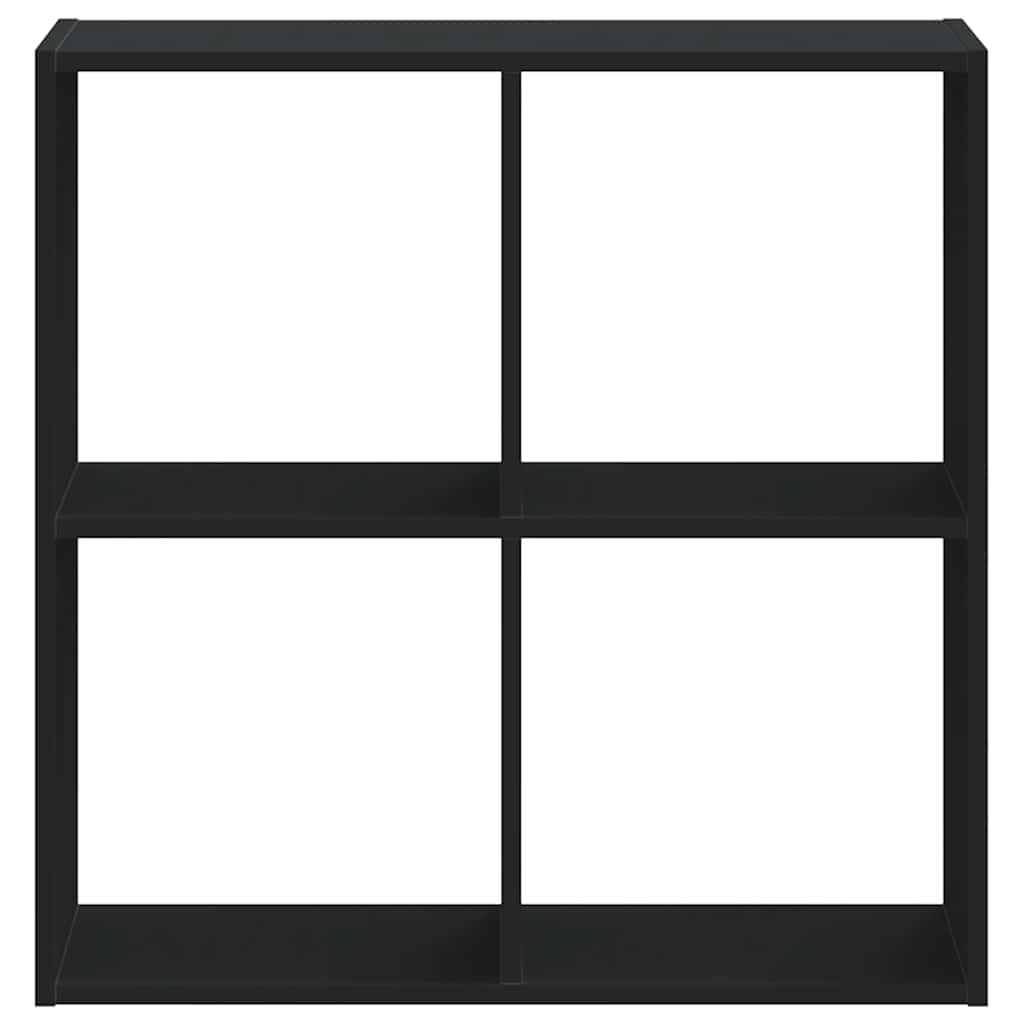 Libreria Nera 68,5x32x68,5 cm in Legno Multistrato