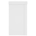 Supporti per Piante 2 pz Bianchi 10x10x18 cm Legno Multistrato