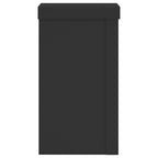 Supporti per Piante 2 pz Neri 10x10x18 cm Legno Multistrato