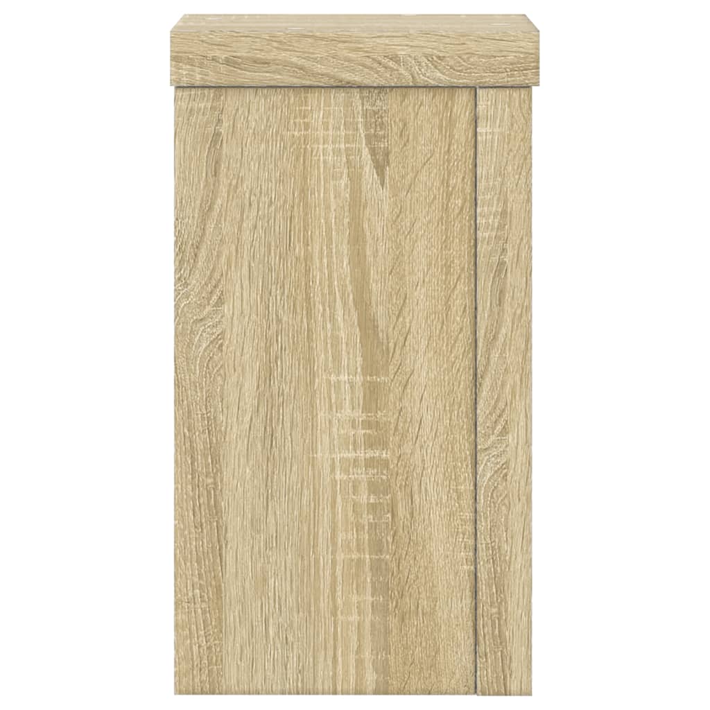 Supporti per Piante 2 pz Rovere 10x10x18 cm in Multistrato