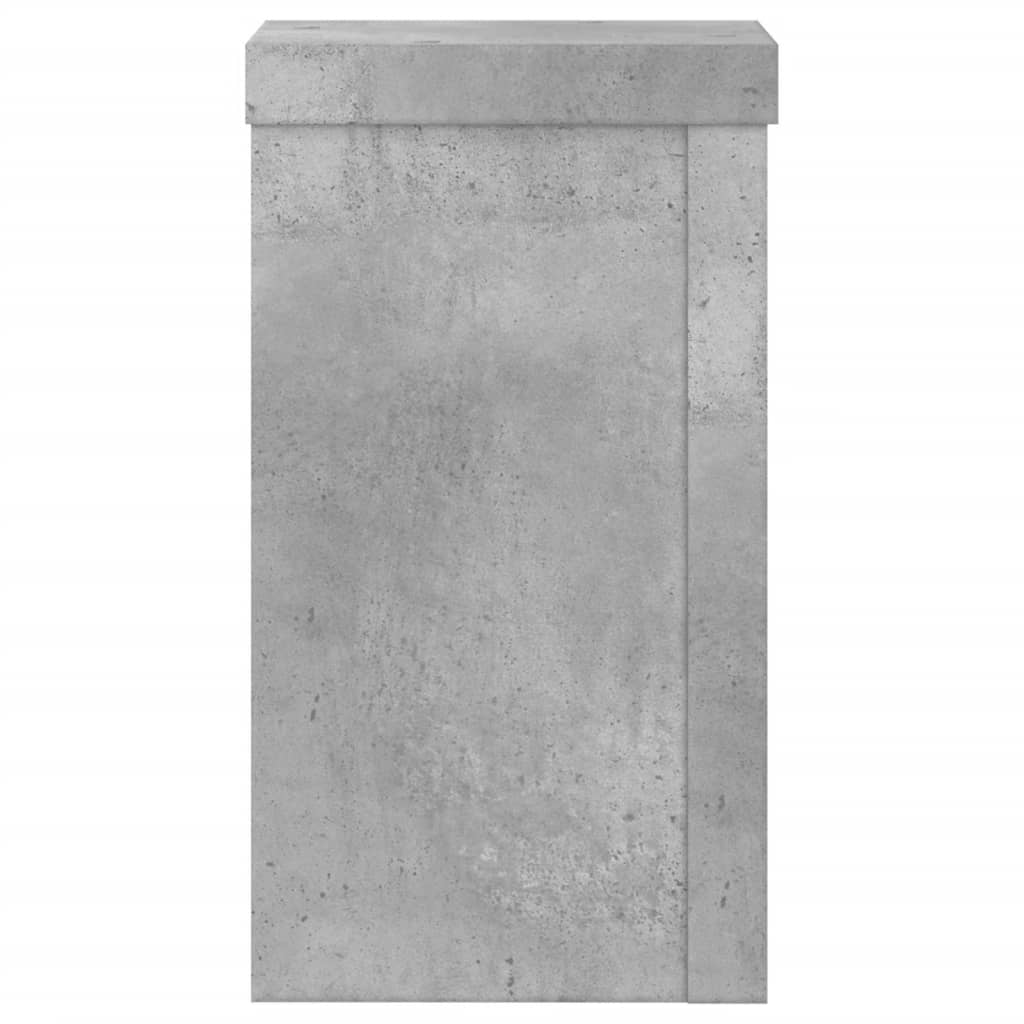 Supporti per Piante 2 pz Grigio 10x10x18 cm Legno Multistrato
