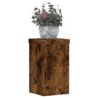 Supporti per Piante 2 pz Rovere 10x10x18 cm Legno Multistrato