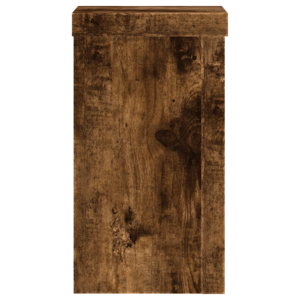 Supporti per Piante 2 pz Rovere 10x10x18 cm Legno Multistrato