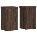 Supporti per Piante 2 pz Marrone 10x10x18 cm Legno Multistrato