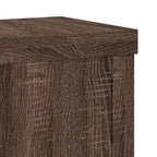Supporti per Piante 2 pz Marrone 10x10x18 cm Legno Multistrato
