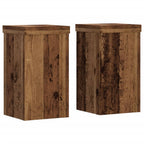 Supporti per Piante 2 pz Legno 10x10x18 cm Legno Multistrato