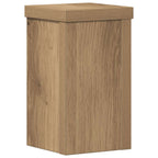 Supporti per Piante 2 pz Rovere 10x10x18 cm in Multistrato