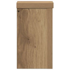 Supporti per Piante 2 pz Rovere 10x10x18 cm in Multistrato