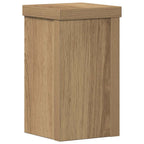 Supporti per Piante 2 pz Rovere 10x10x18 cm in Multistrato