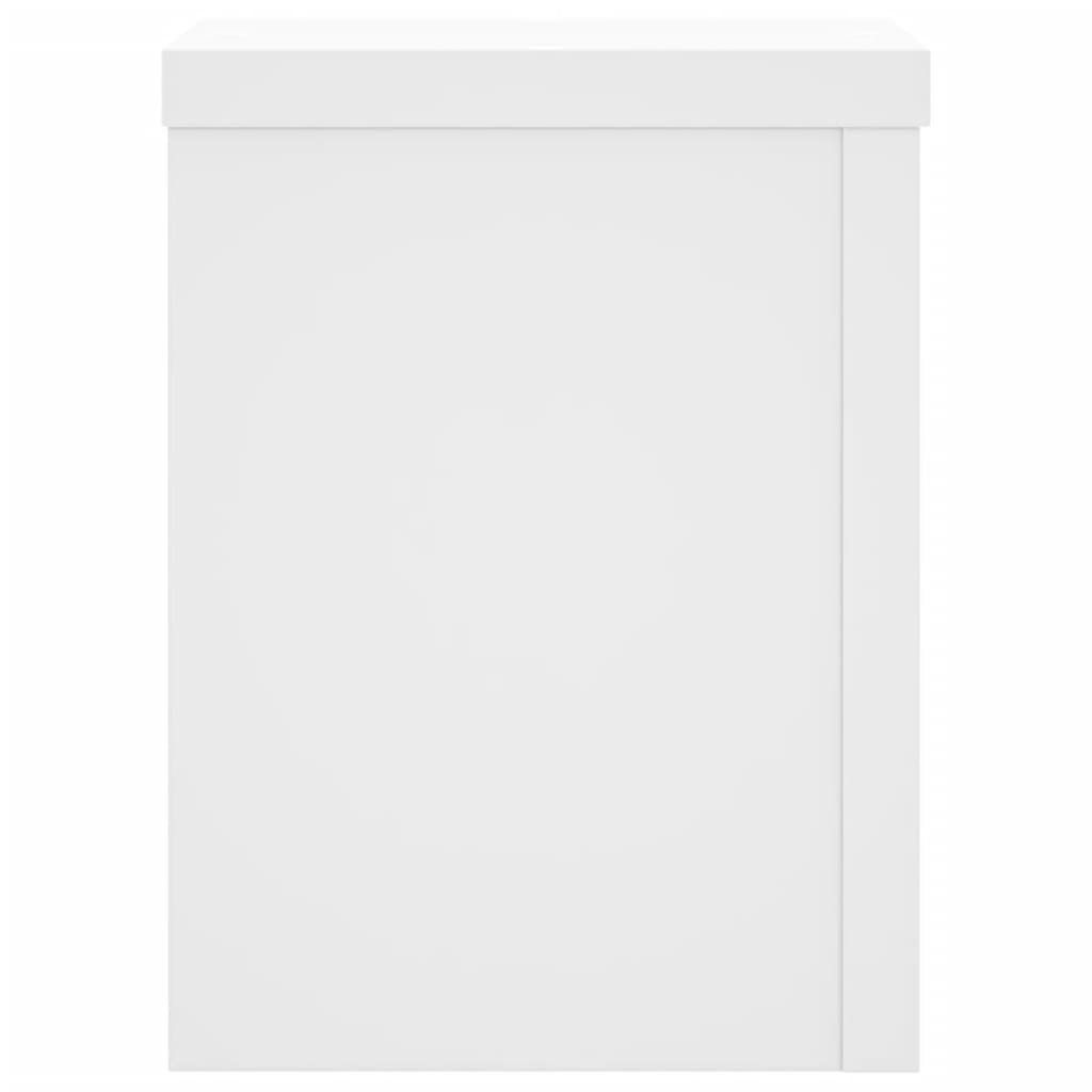 Supporti per Piante 2 pz Bianchi 15x15x20 cm Legno Multistrato