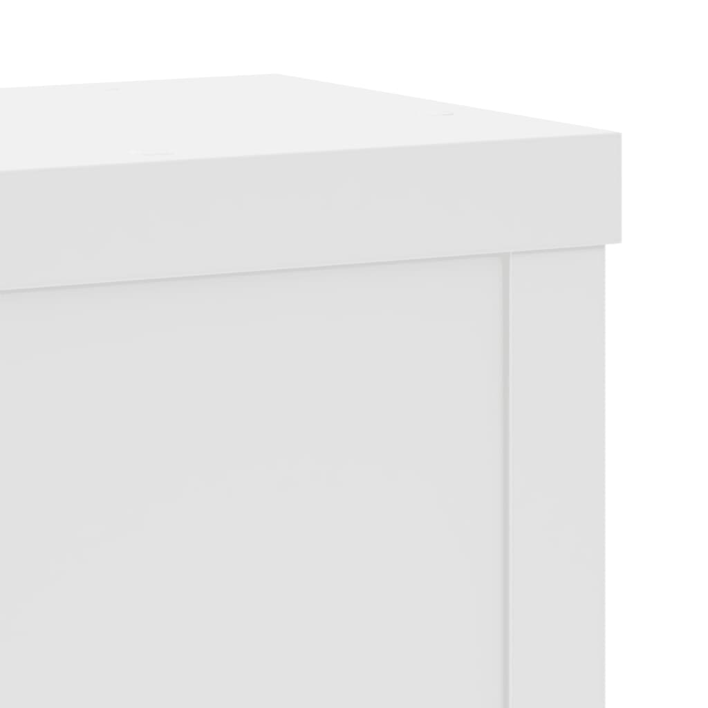 Supporti per Piante 2 pz Bianchi 15x15x20 cm Legno Multistrato