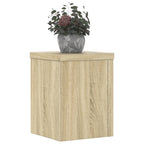 Supporti per Piante 2 pz Rovere 15x15x20 cm in Multistrato