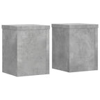 Supporti per Piante 2 pz Grigio 15x15x20 cm Legno Multistrato