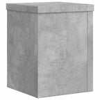 Supporti per Piante 2 pz Grigio 15x15x20 cm Legno Multistrato