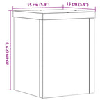 Supporti per Piante 2 pz Rovere 15x15x20 cm Legno Multistrato