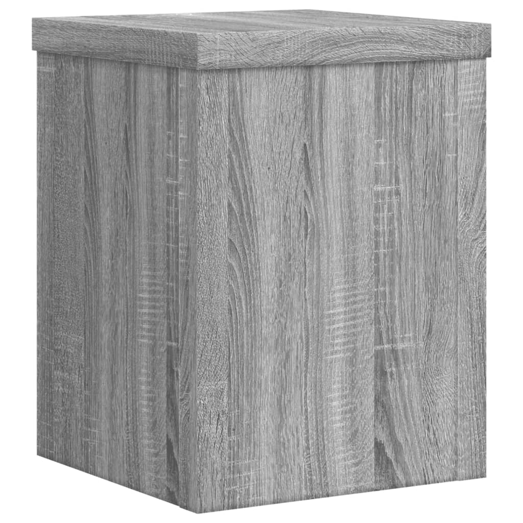 Supporti per Piante 2 pz Grigio 15x15x20 cm in Multistrato