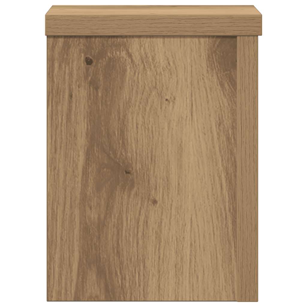 Supporti per Piante 2 pz Rovere 15x15x20 cm in Multistrato