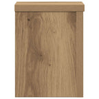 Supporti per Piante 2 pz Rovere 15x15x20 cm in Multistrato