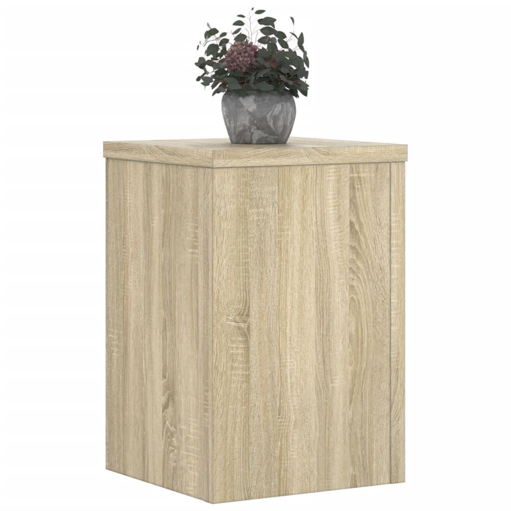 Supporti per Piante 2 pz Rovere 20x20x30 cm in Multistrato