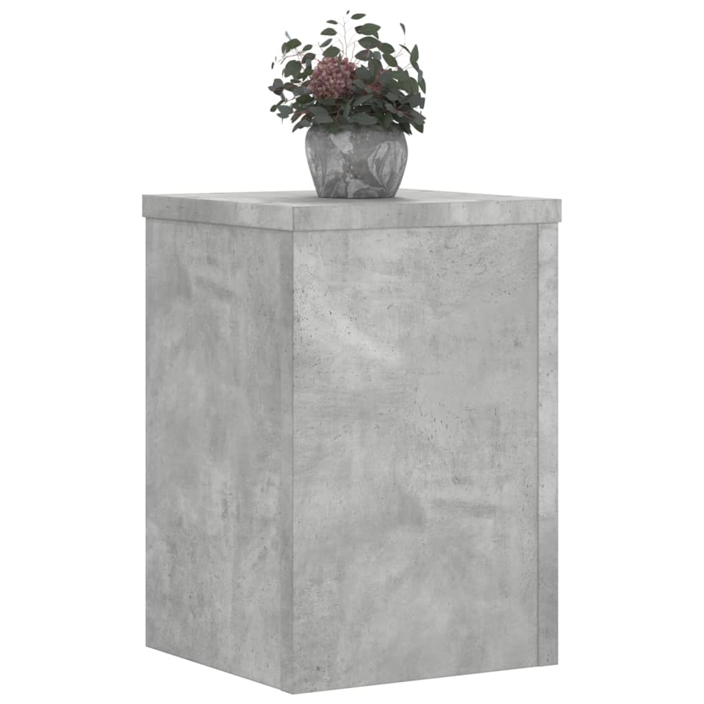 Supporti per Piante 2 pz Grigio 20x20x30 cm Legno Multistrato