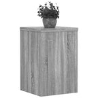 Supporti per Piante 2 pz Grigio 20x20x30 cm in Multistrato
