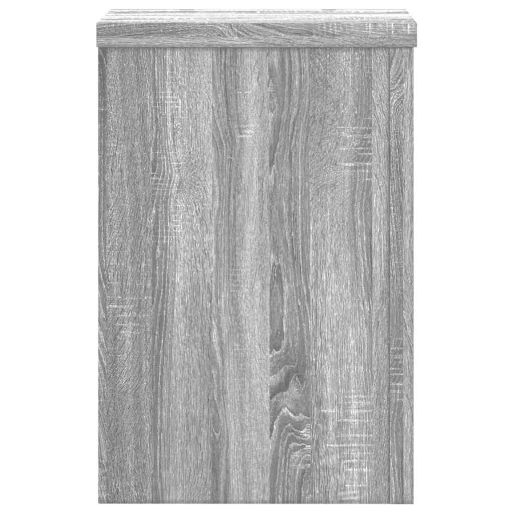 Supporti per Piante 2 pz Grigio 20x20x30 cm in Multistrato
