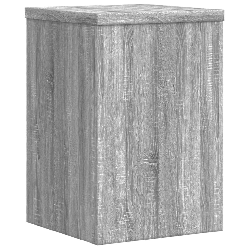 Supporti per Piante 2 pz Grigio 20x20x30 cm in Multistrato