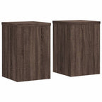 Supporti per Piante 2 pz Marrone 20x20x30 cm Legno Multistrato