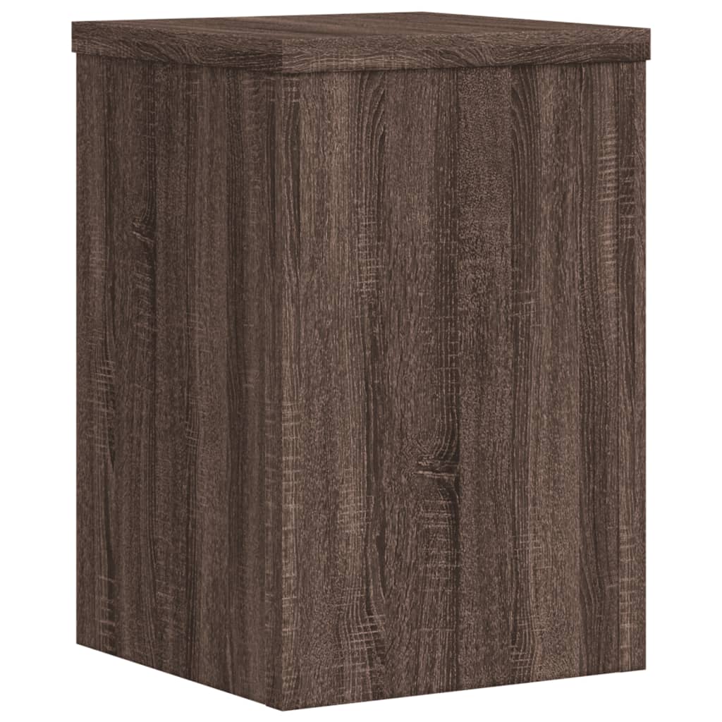 Supporti per Piante 2 pz Marrone 20x20x30 cm Legno Multistrato