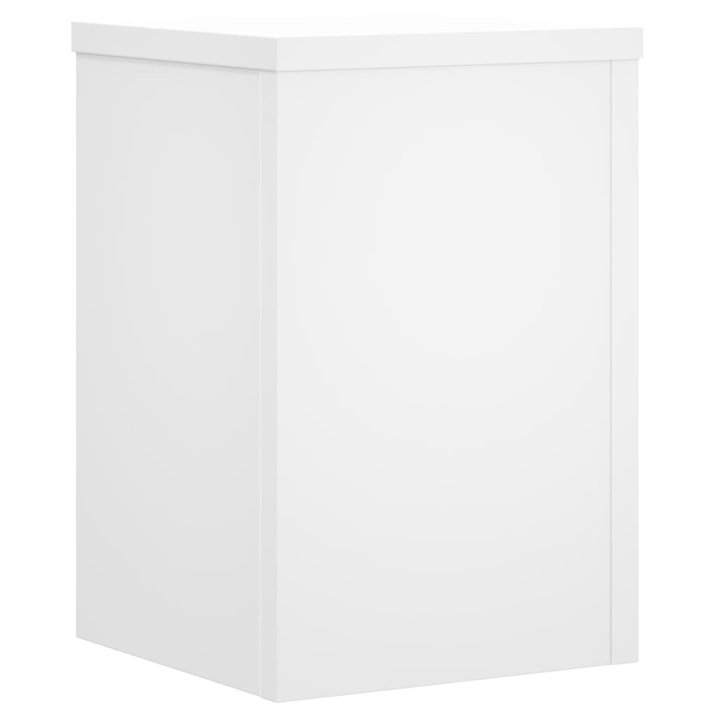 Supporti per Piante 2 pz Bianchi 25x25x35 cm Legno Multistrato