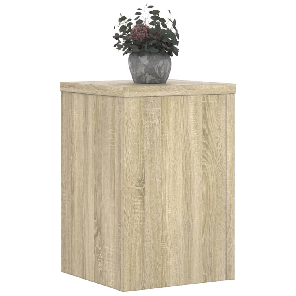 Supporti per Piante 2 pz Rovere 25x25x35 cm in Multistrato