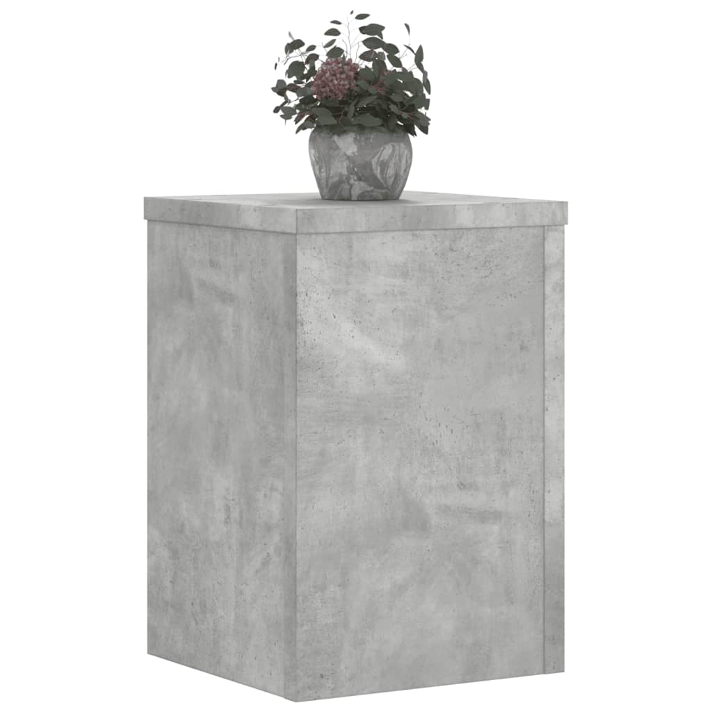 Supporti per Piante 2 pz Grigio 25x25x35 cm Legno Multistrato