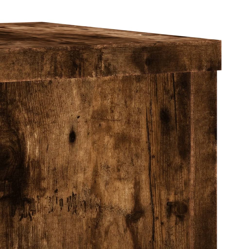 Supporti per Piante 2 pz Rovere 25x25x35 cm Legno Multistrato