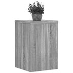 Supporti per Piante 2 pz Grigio 25x25x35 cm in Multistrato