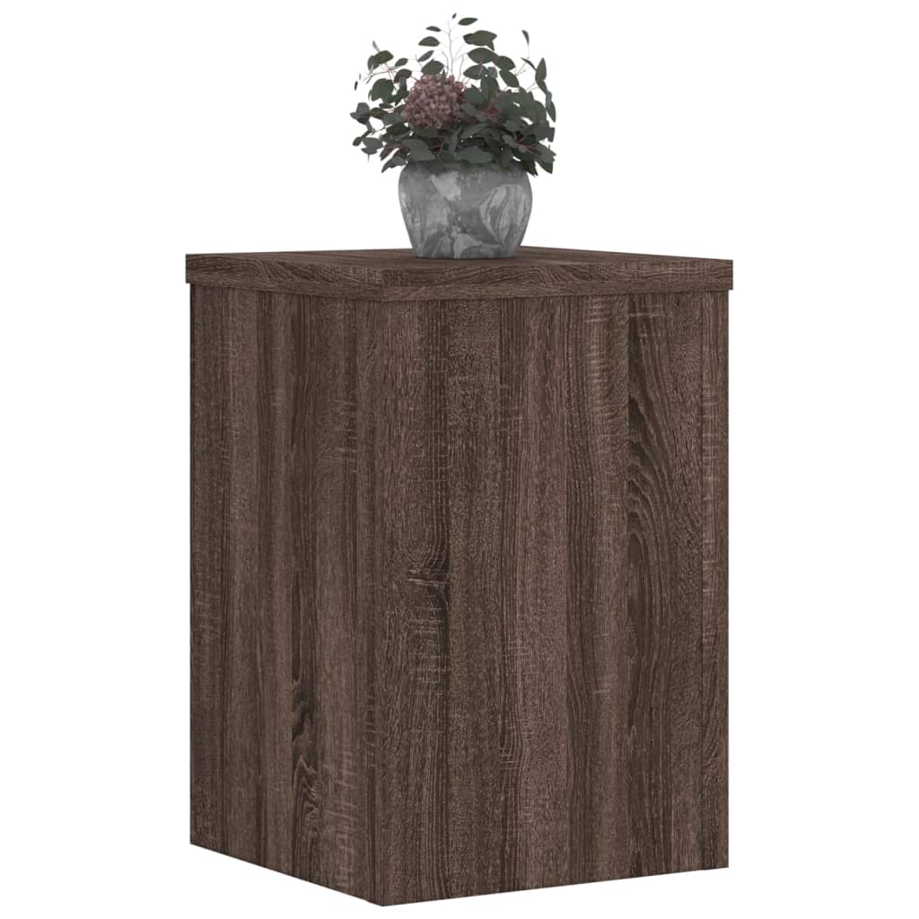 Supporti per Piante 2 pz Marrone 25x25x35 cm Legno Multistrato