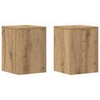 Supporti per Piante 2 pz Rovere 25x25x35 cm in Multistrato