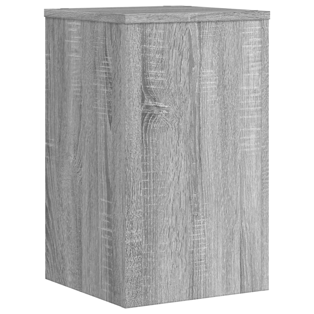 Supporti per Piante 2 pz Grigio 30x30x50 cm in Multistrato