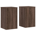 Supporti per Piante 2 pz Marrone 30x30x50 cm Legno Multistrato