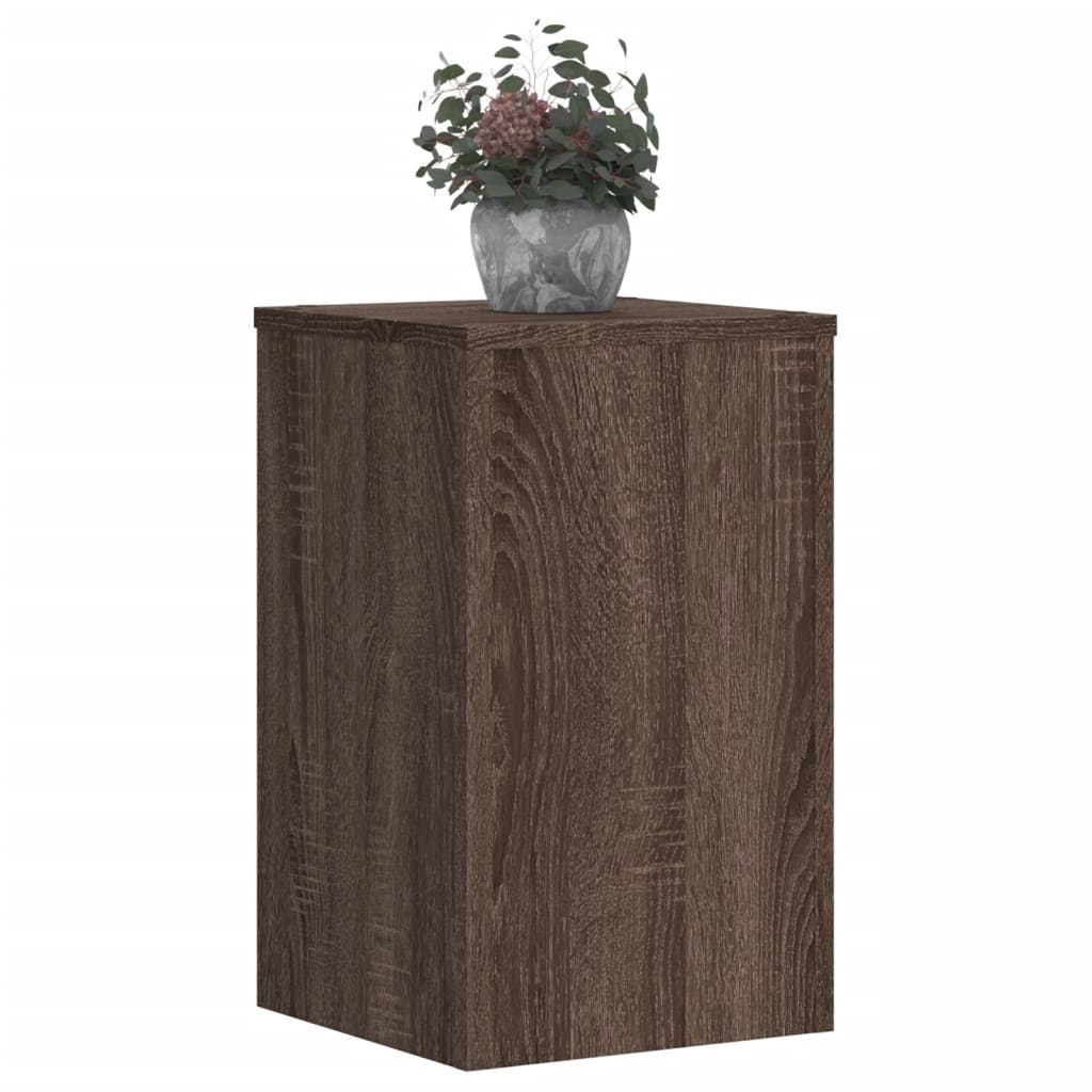 Supporti per Piante 2 pz Marrone 30x30x50 cm Legno Multistrato