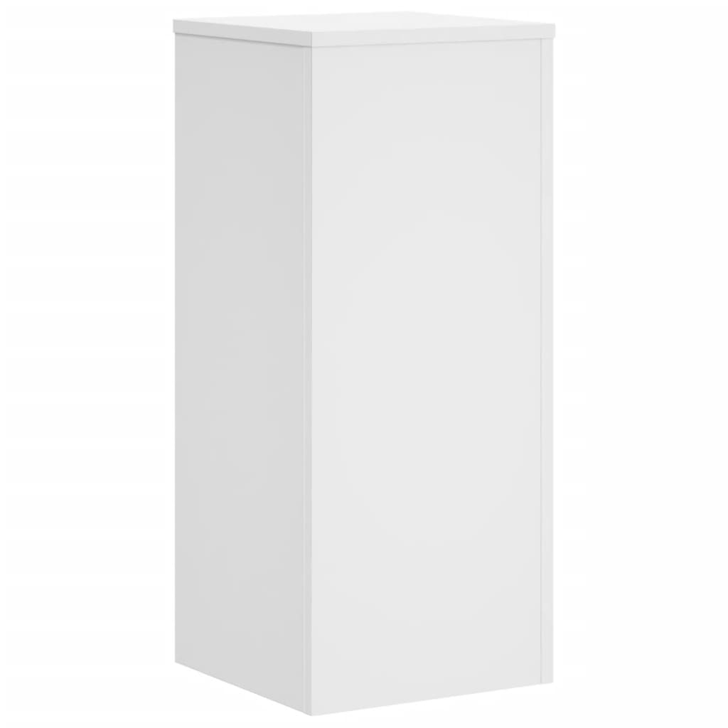 Supporti per Piante 2 pz Bianchi 30x30x70 cm Legno Multistrato