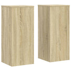 Supporti per Piante 2 pz Rovere 30x30x70 cm in Multistrato