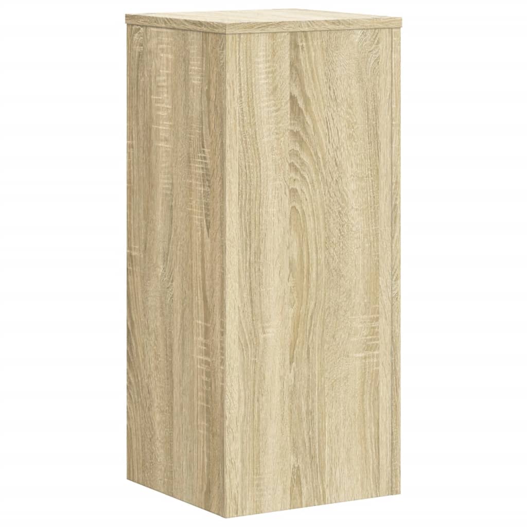 Supporti per Piante 2 pz Rovere 30x30x70 cm in Multistrato