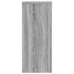 Supporti per Piante 2 pz Grigio 30x30x70 cm in Multistrato