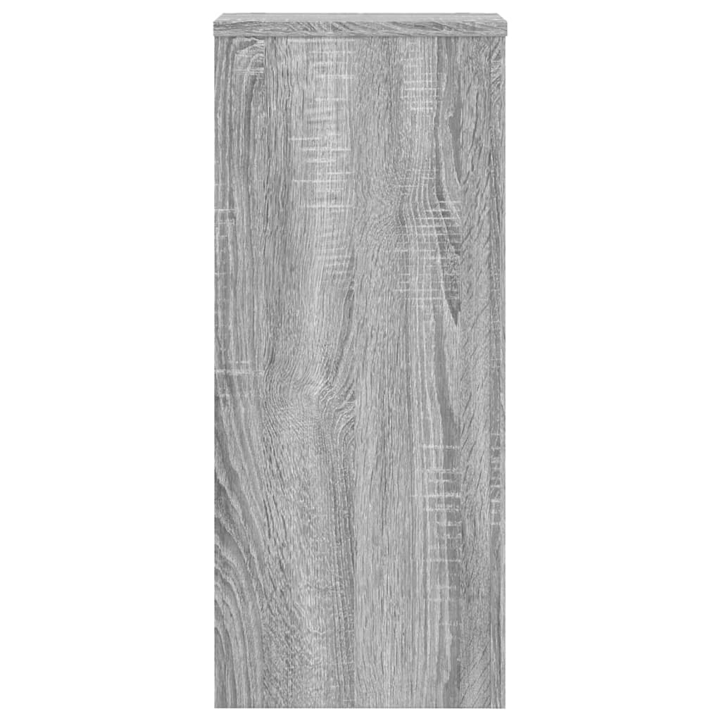 Supporti per Piante 2 pz Grigio 30x30x70 cm in Multistrato