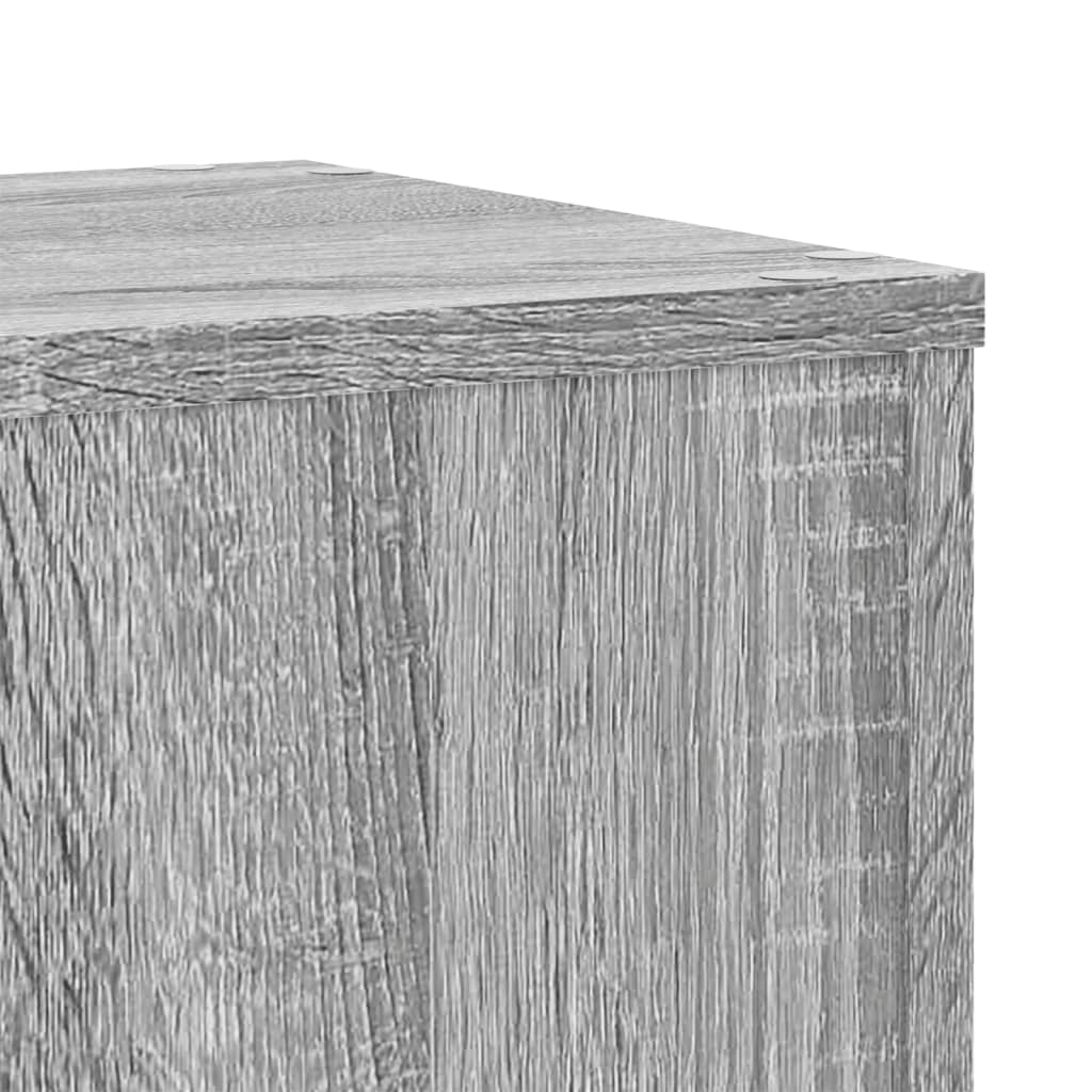 Supporti per Piante 2 pz Grigio 30x30x70 cm in Multistrato